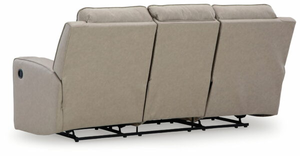 Lavenhorne - Pebble - Rec Sofa W/Drop Down Table - Image 7