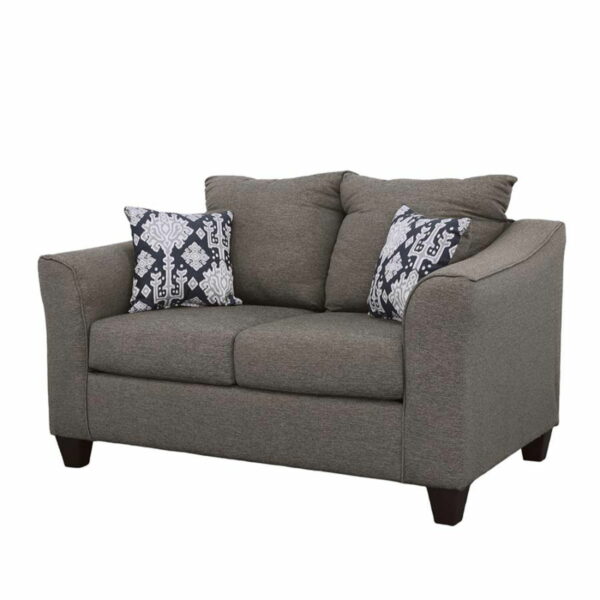 Salizar - Flared Arm Loveseat - Gray - Image 10