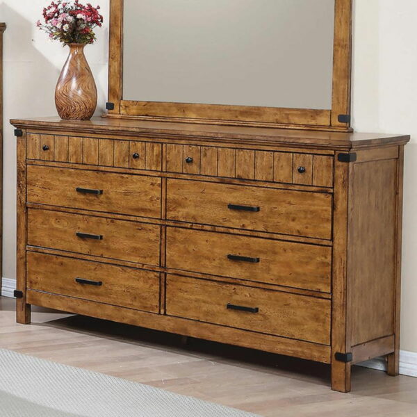 Brenner - 8-Drawer Dresser - Rustic Honey - Image 2