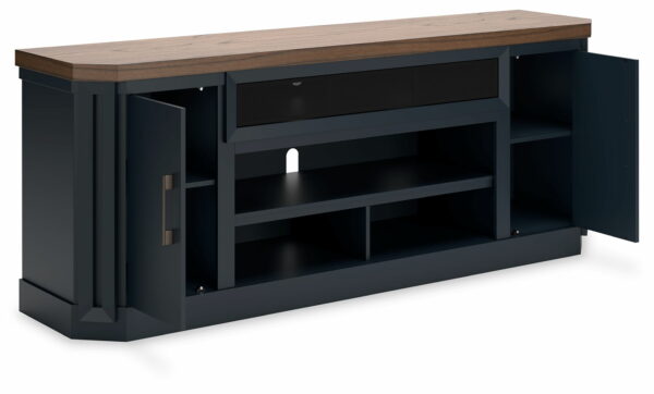 Landocken - Brown / Blue - XL TV Stand W/Fireplace Option - Image 10