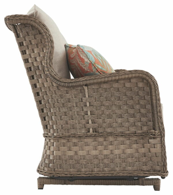 Clear Ridge - Light Brown - Loveseat Glider W/Cushion - Image 5