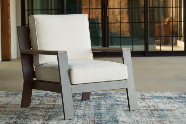 Tropicava - Taupe / White - Lounge Chair W/Cushion - Image 3