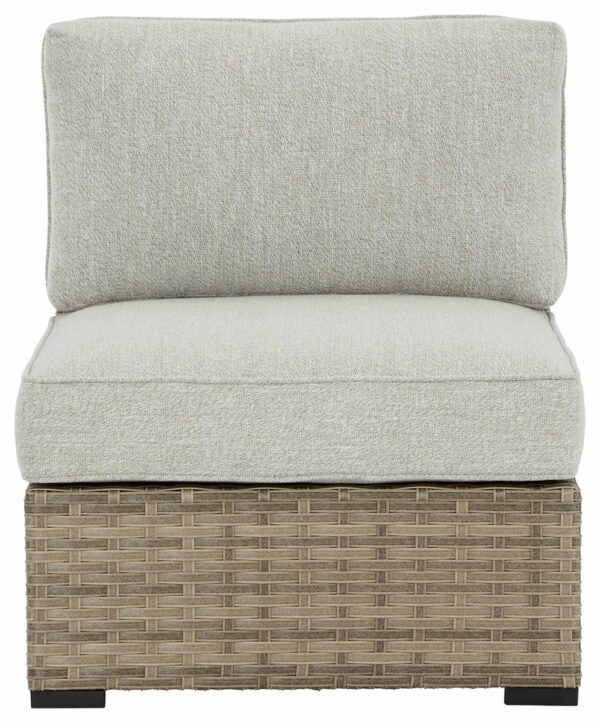 Calworth - Beige - Armless Chair W/Cushion (Set of 2) - Image 3