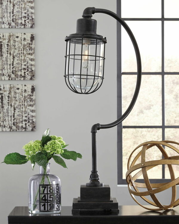 Jae - Antique Black - Metal Desk Lamp - Image 2