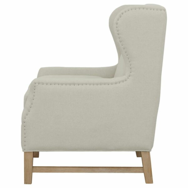 Fleur - Wing Back Accent Chair - Cream - Image 5
