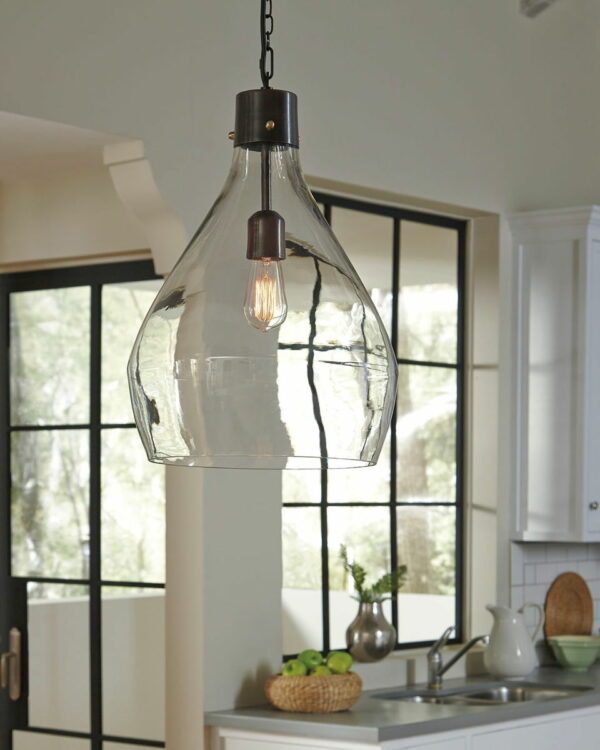 Avalbane - Clear / Gray - Glass Pendant Light - Image 2