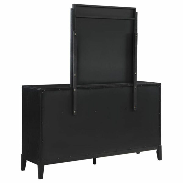 Brookmead - 8-drawer Bedroom Dresser With Mirror - Black - Image 2