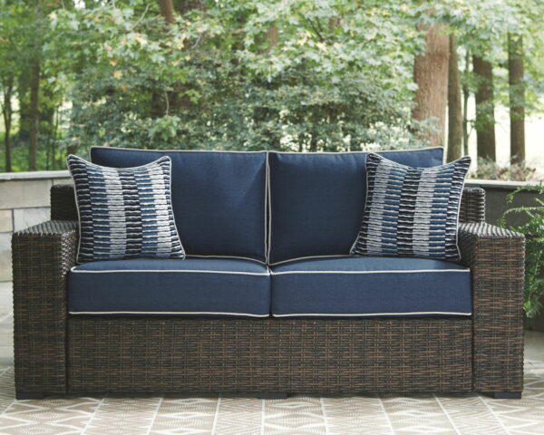Grasson Lane - Brown / Blue - 6 Pc. - Lounge Set - Image 6