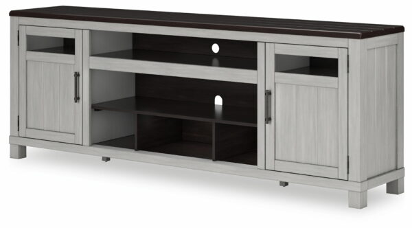 Darborn - Gray / Brown - XL TV Stand W/Fireplace Option - Image 4