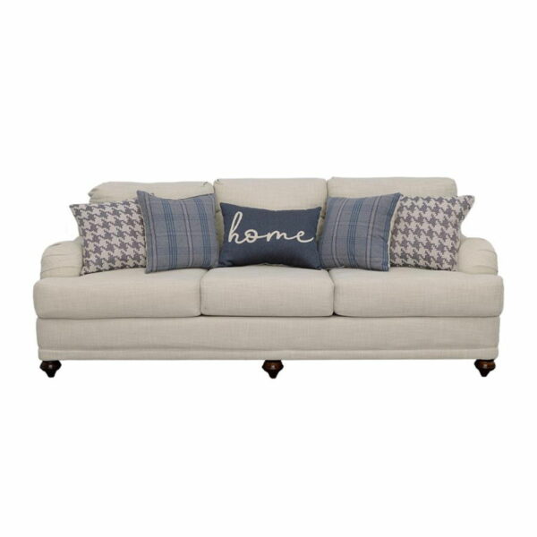 Glenn - Recessed Arms Sofa - Light Gray - Image 4