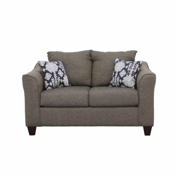 Salizar - Flared Arm Loveseat - Gray - Image 9