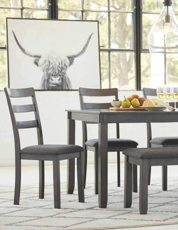 Bridson - Gray - Rect Drm Table Set (Set of 6) - Image 6