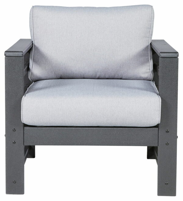 Amora - Charcoal Gray - Lounge Chair W/Cushion (Set of 2) - Image 4