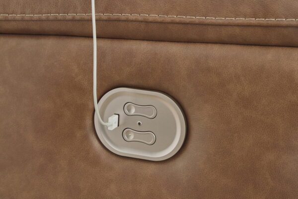 Trasimeno - Caramel - 2 Seat Pwr Rec Sofa Adj Headrest - Image 7