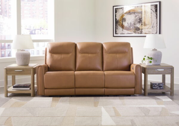 Tryanny - Butterscotch - Power Reclining Sofa With Adj Headrest - Image 2