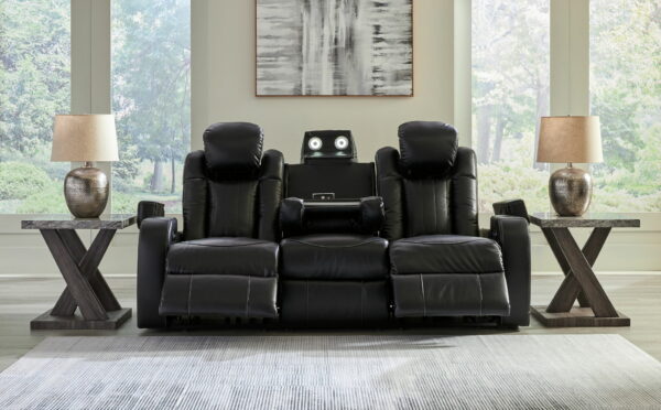 Caveman Den - Midnight - Power Reclining Sofa With Adj Headrest - Image 9