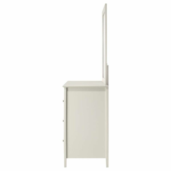 Selena - 6-drawer Dresser With Mirror - Cream White - Image 8