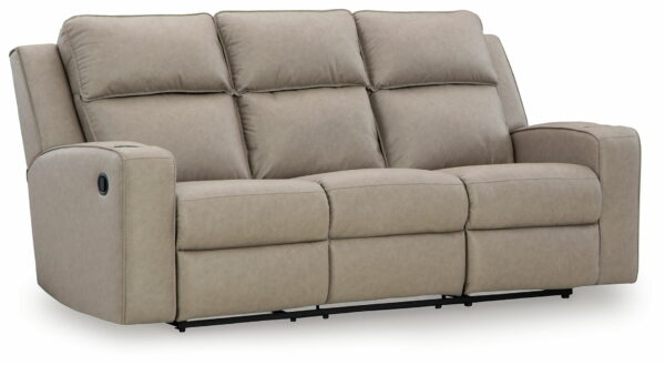 Lavenhorne - Pebble - Rec Sofa W/Drop Down Table - Image 6