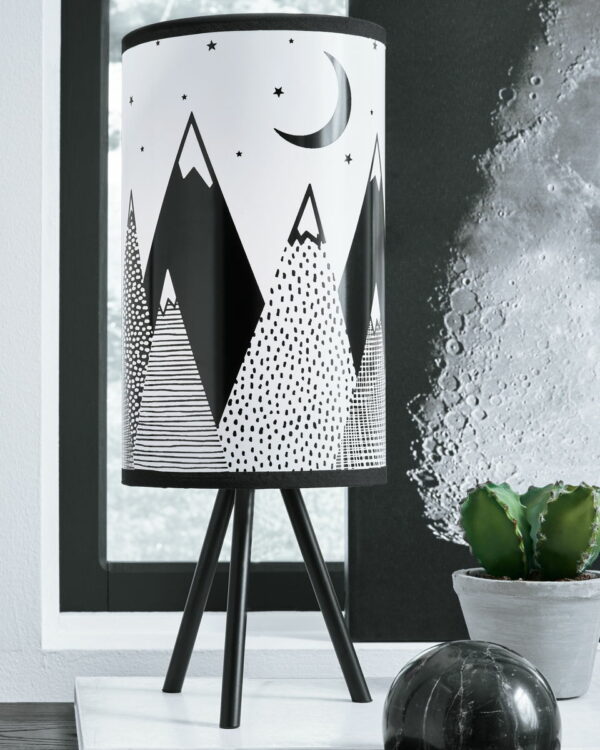 Manu - White / Black - Metal Table Lamp - Image 3