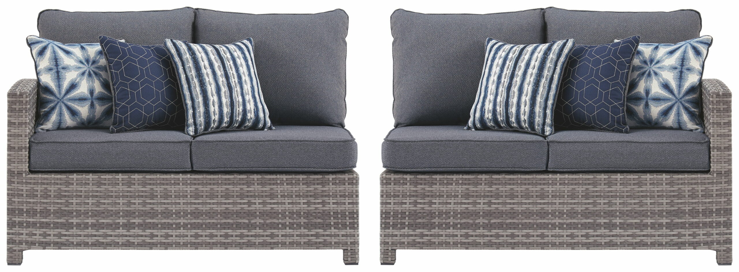Salem - Gray - Raf / Laf Loveseat W/Cush (Set of 2) - Image 5