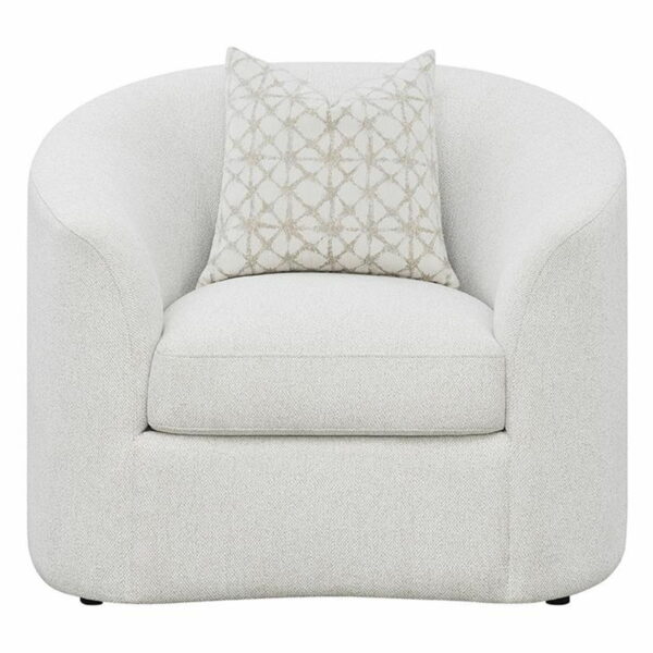 Rainn - Upholstered Tight Back Chair - Latte - Image 9