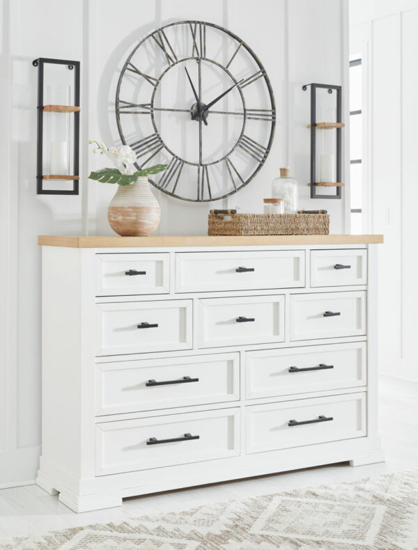 Ashbryn - White / Natural - Dresser - Image 5