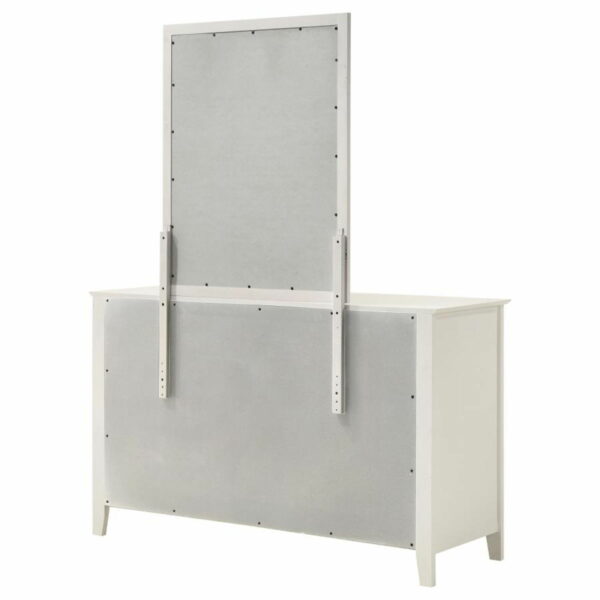 Selena - 6-drawer Dresser With Mirror - Cream White - Image 11