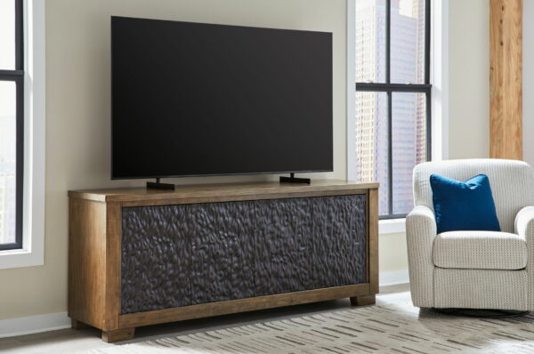 Rosswain - Warm Brown - Extra Large TV Stand - Image 2