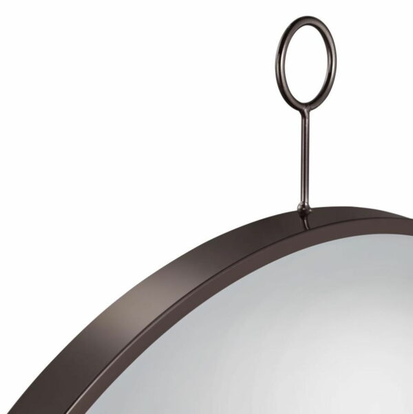 Gwyneth - Round Wall Mirror - Black Nickel - Image 5