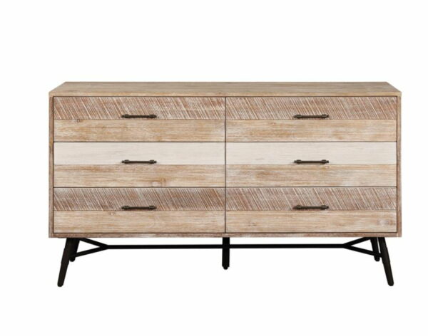Marlow - 6-Drawer Dresser - Rough Sawn Multi - Image 6
