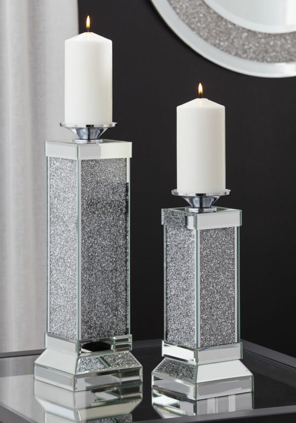 Charline - Metallic - Candle Holder Set (Set of 2) - Plain - Image 2