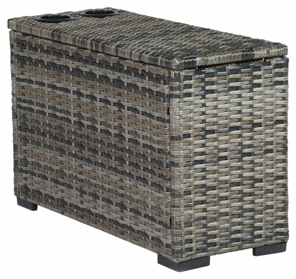 Harbor Court - Gray - Console With Drink Holders - Image 4