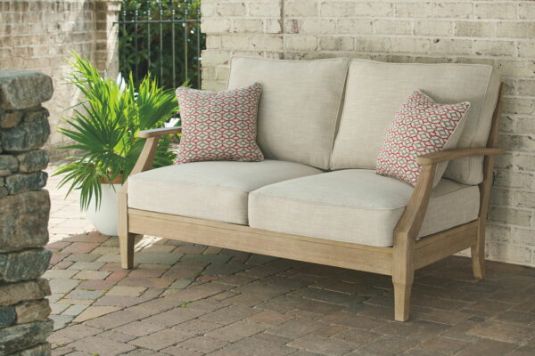 Clare - Beige - Loveseat W/Cushion - Image 7