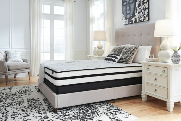 Chime 10 Inch Hybrid - White - 2 Pc. - Queen Mattress And Pillow - Image 2