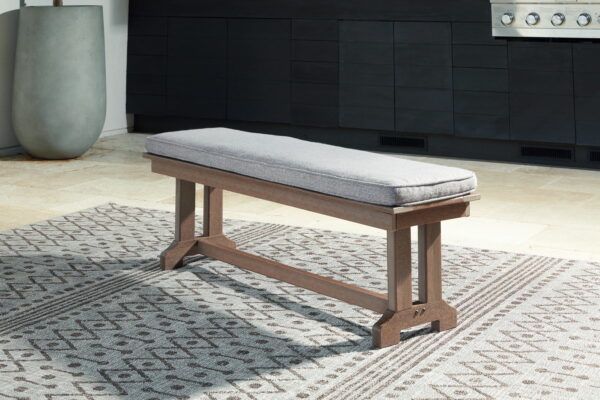 Emmeline - Brown - Bench With Cushion - Image 3