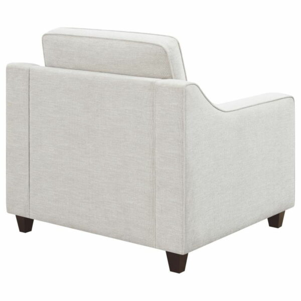 Christine - Upholstered Cushion Back Chair - Beige - Image 6
