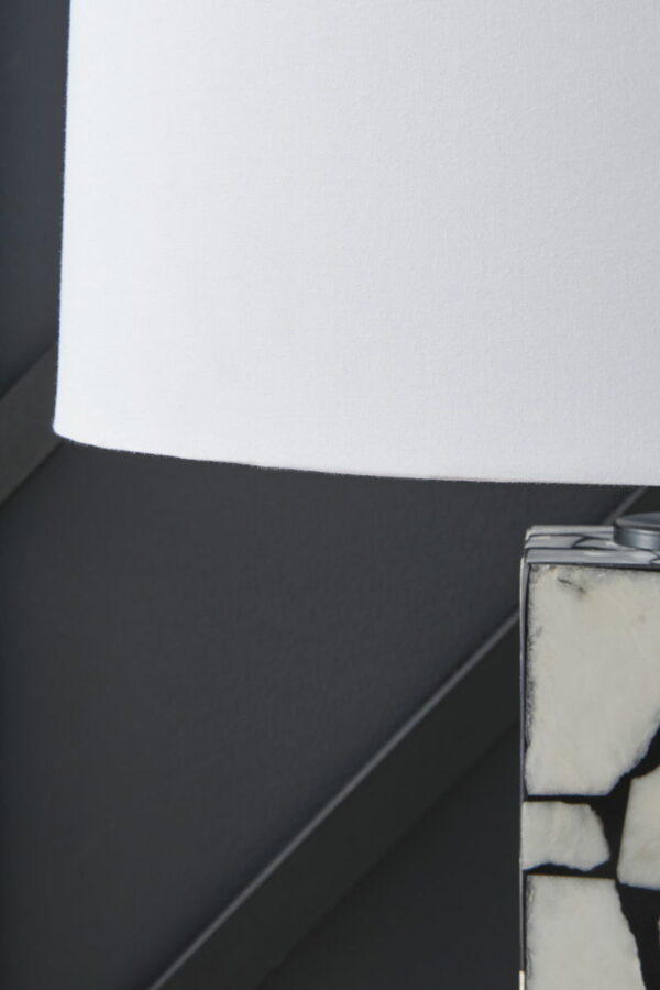 Macaria - White / Black - Marble Table Lamp - Image 2