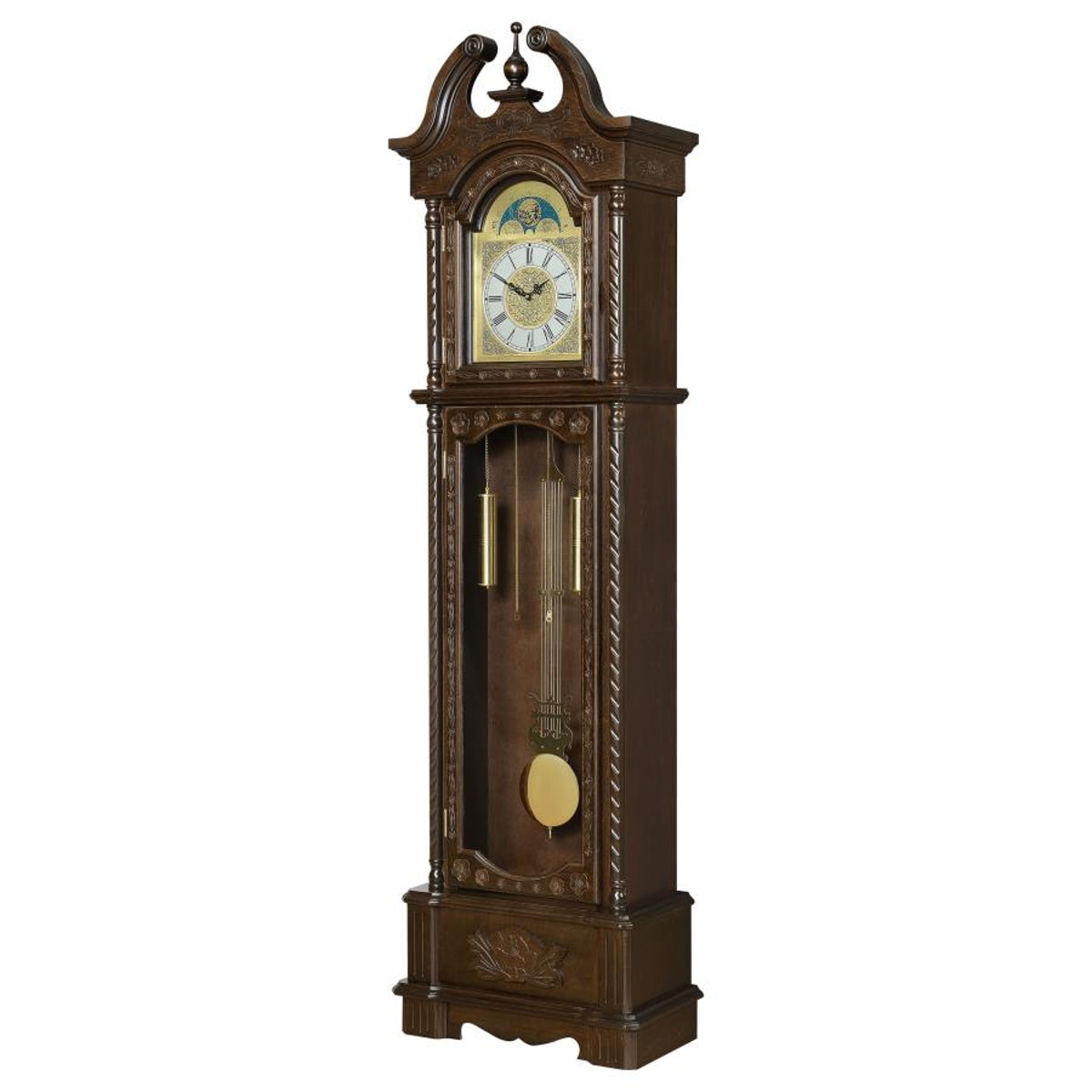 Cedric - Grandfather Clock With Chime - Golden Brown - Image 8