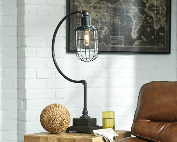 Jae - Antique Black - Metal Desk Lamp - Image 8