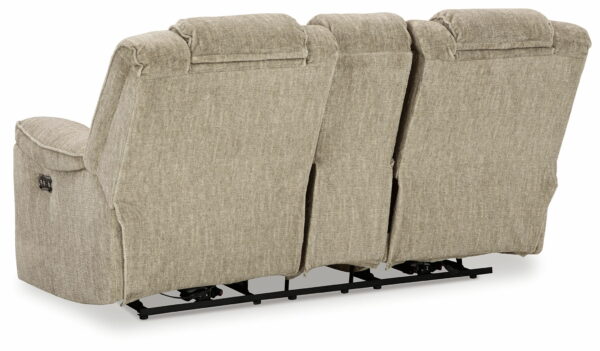 Hindmarsh - Stone - Power Reclining Loveseat With Console/ Adj Hdrst - Image 7