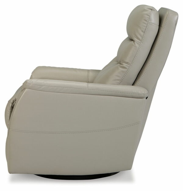 Riptyme - Dove Gray - Swivel Glider Recliner - Image 4