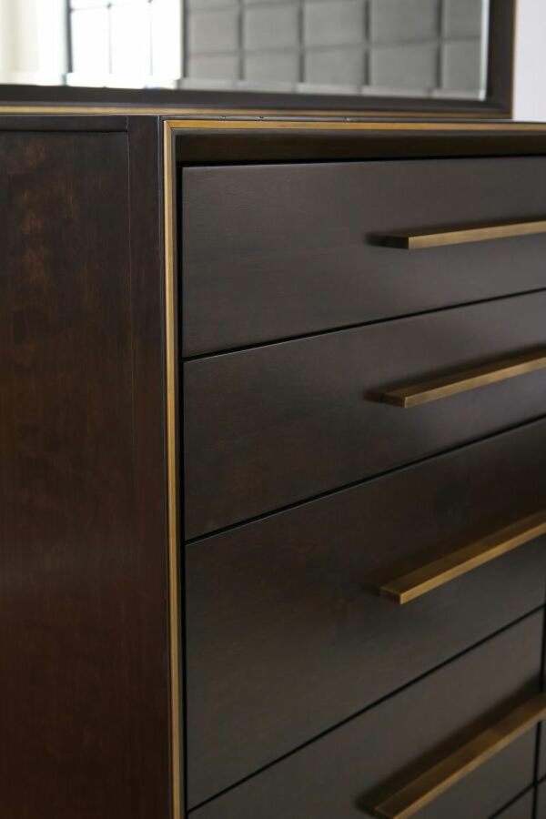 Durango - 8-Drawer Dresser With Mirror - Smoked Peppercorn - Image 5