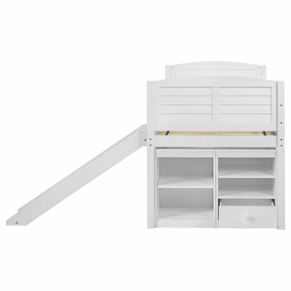 Millie - Twin Workstation Loft Bed - White - Image 6