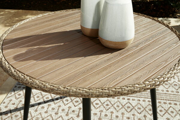 Amaris - Brown / Black - Round Dining Table - Image 2