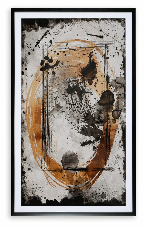 Clefting - Black / Caramel / Tan - Wall Art - Image 5