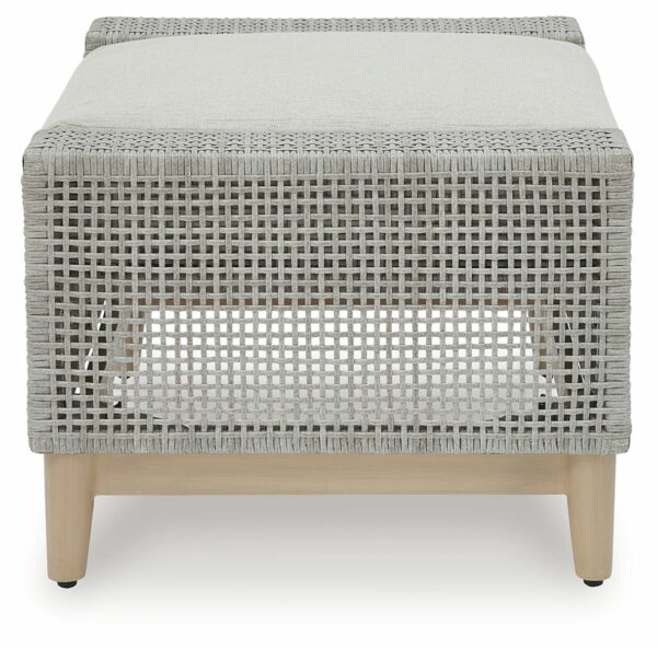 Seton Creek - Gray - Ottoman With Cushion - Image 5