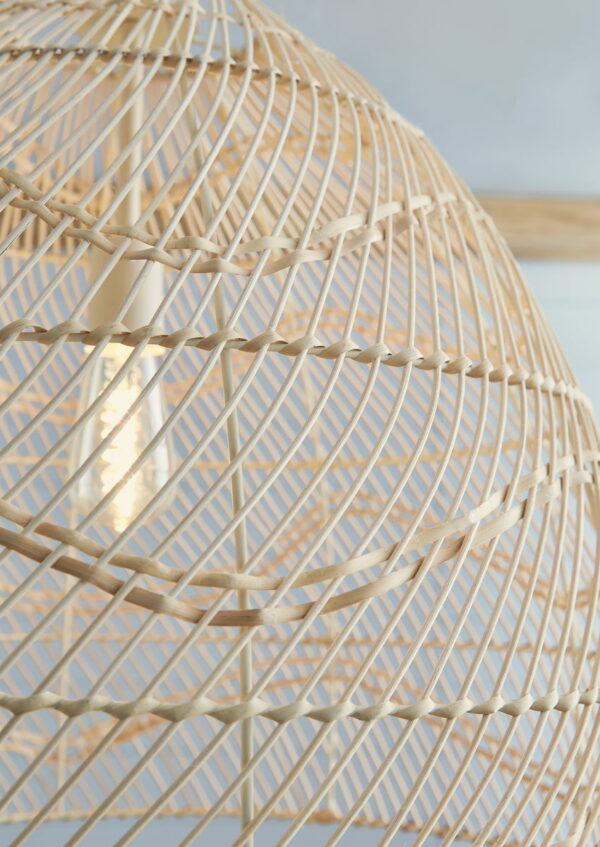 Coenbell - Beige - Rattan Pendant Light - Image 4