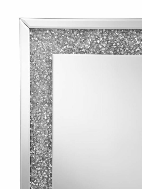 Valerie - Crystal Inlay Rectangle Wall Mirror - Image 5