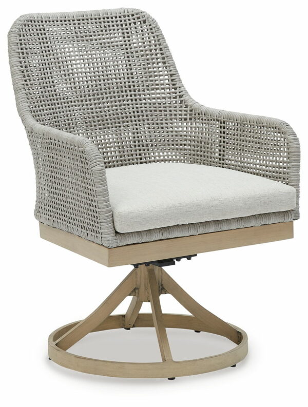 Seton Creek - Gray - Swivel Chair With Cushion (Set of 2) - Image 10