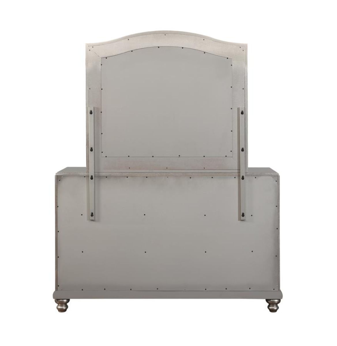 Bling Game - Arched Dresser Mirror - Metallic Platinum - Image 4
